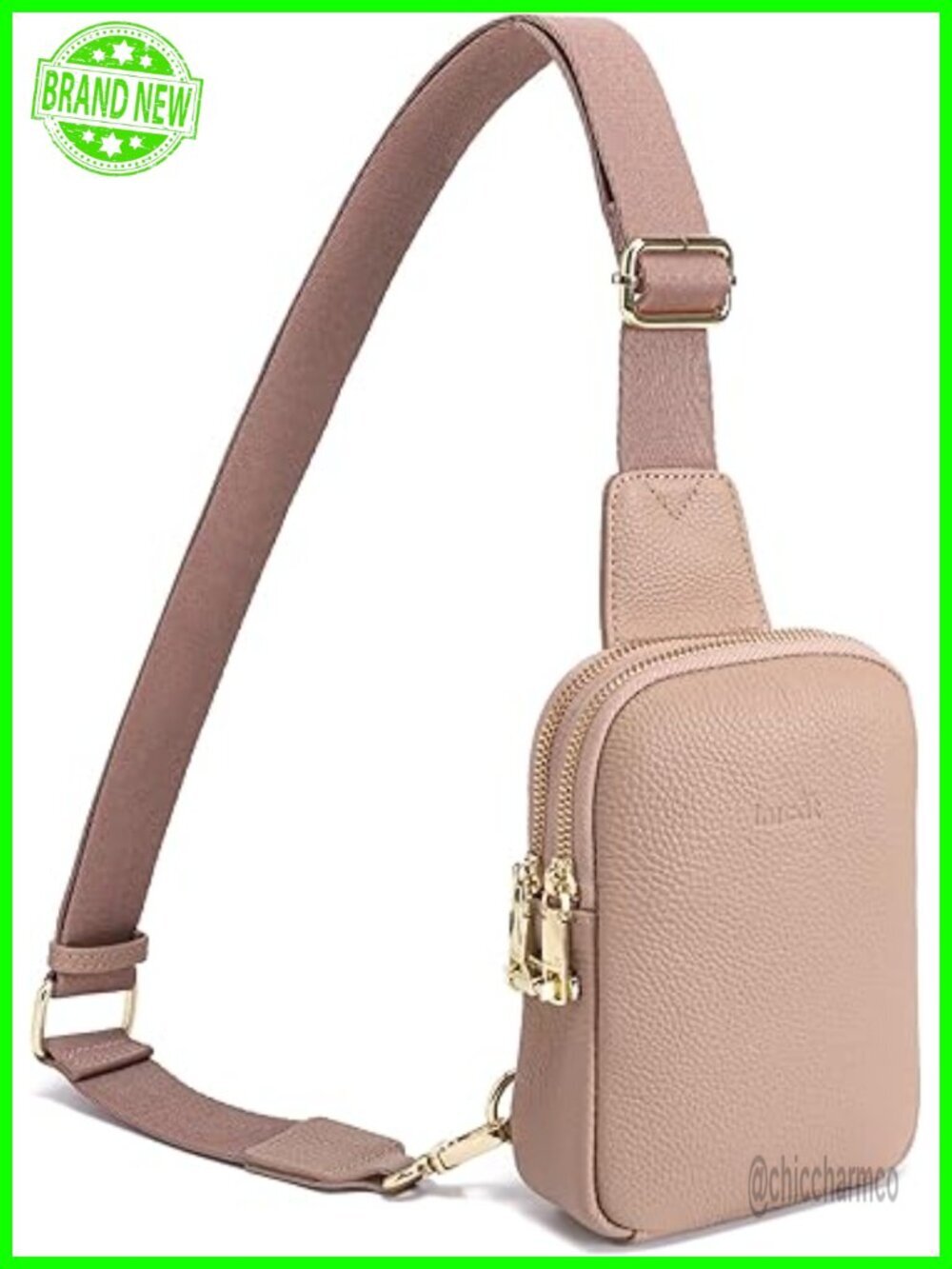 Genuine Leather Small Sling Bag Anti Theft Crossbody Travel Purse